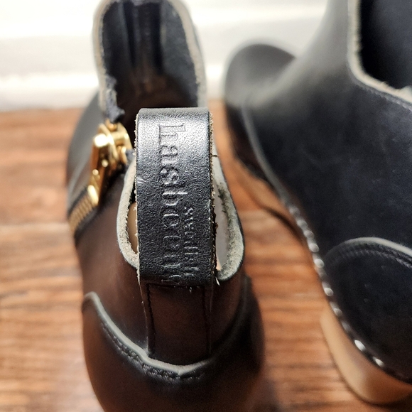 Swedish Hasbeens Zip It Emy Black Boots - Picture 5 of 12